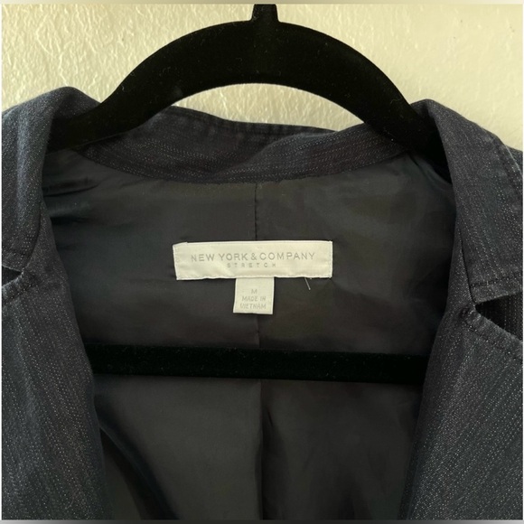 New York Company Dark Blue Soft Denim Vest - Picture 3 of 4